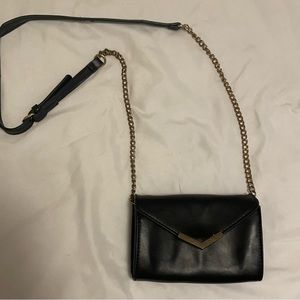 Urban Expressions small black purse with gold trim